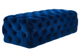 Kaylee Velvet Ottoman Navy TOV-O68