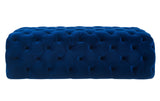 Kaylee Velvet Ottoman Navy TOV-O68