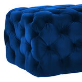 Kaylee Velvet Ottoman Navy TOV-O68