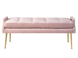 Eileen Slub Velvet Blush Bench