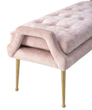 Eileen Slub Velvet Blush Bench