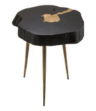 Timber and Brass Side Table Black TOV-OC18169