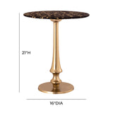 Gold Goathide Side Table