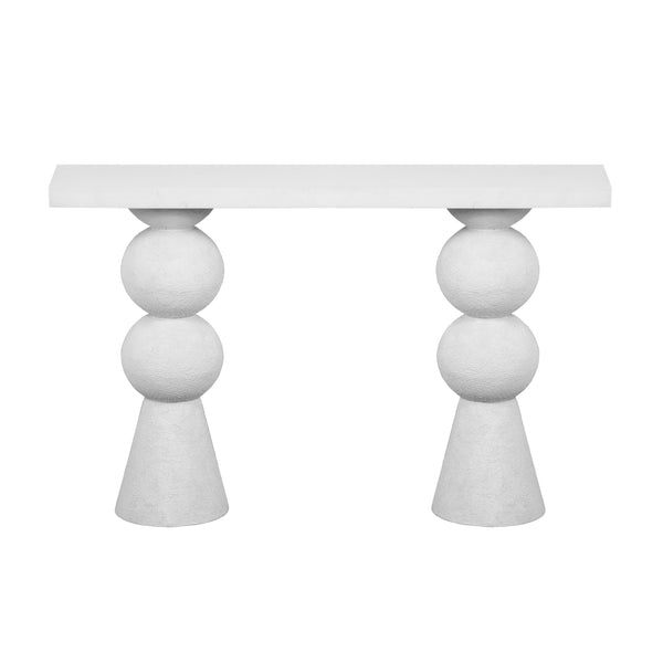 TOV Furniture Lupita Console Table White 
