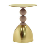 TOV Furniture Daleyza Side Table Gold 16"W x 16"D x 21"H