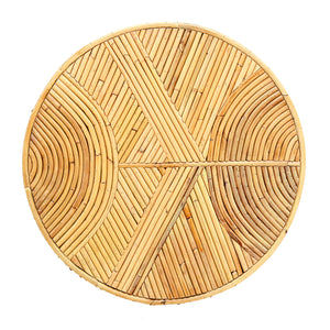 TOV Furniture Acadia Rattan Side Table Natural 15.8"W x 15.8"D x 21.1"H