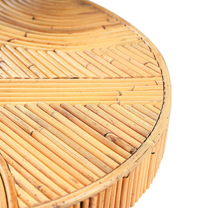 TOV Furniture Acadia Rattan Side Table Natural 15.8"W x 15.8"D x 21.1"H