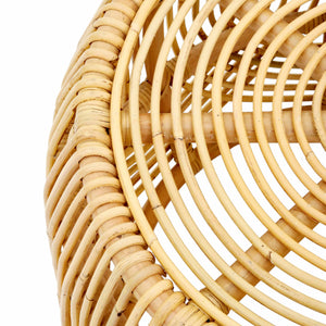 TOV Furniture Azrina Rattan Nesting Tables Natural L: 24.4 | S: 16"W x L: 24.4 | S: 16"D x L: 18 | S: 16.5"H