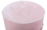 Luna Blush Velvet Ottoman