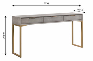 Pesce Shagreen Console Table