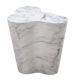 Slab Marble Tall Side Table