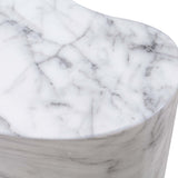 Slab Marble Tall Side Table