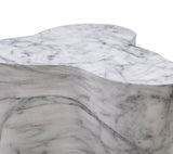 Slab Marble Short Side Table