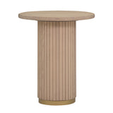 TOV Furniture Chelsea Ash Wood Entry Table Natural Ash 