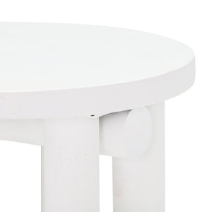 TOV Furniture Tildy Concrete Coffee Table White 