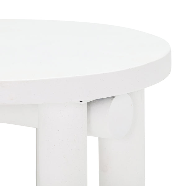 TOV Furniture Tildy Concrete Coffee Table White 