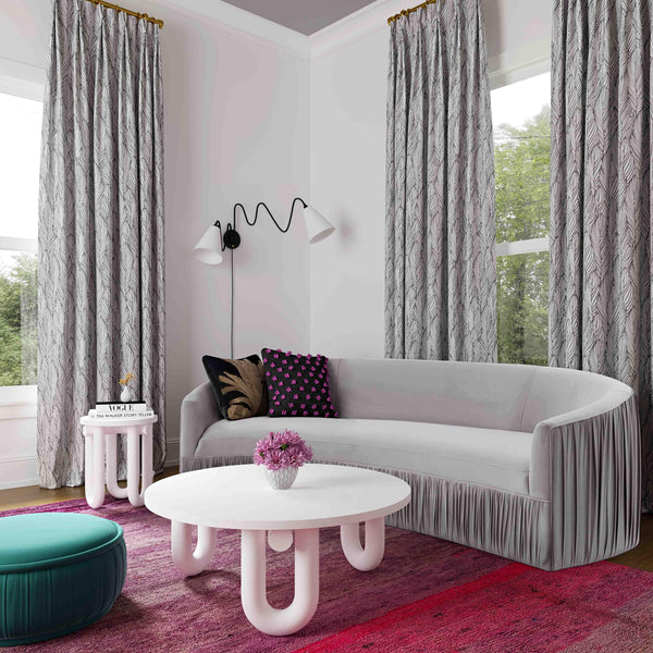 TOV Furniture Tildy Concrete Coffee Table White 