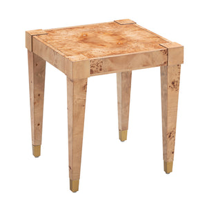 Brandyss Natural Burl End Table Natural TOV-OC54191