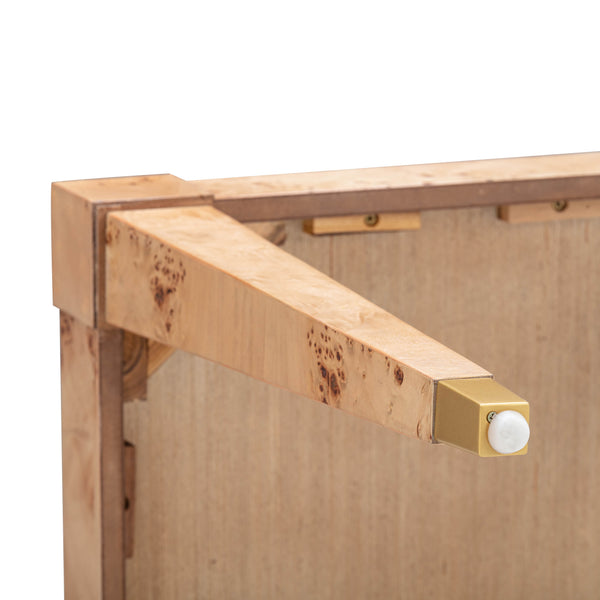 Brandyss Natural Burl End Table Natural TOV-OC54191