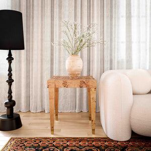 Brandyss Natural Burl End Table Natural TOV-OC54191