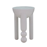 TOV Furniture Morse Wooden Accent Table White 14"W x 14"D x 21.3"H