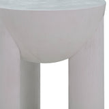 TOV Furniture Morse Wooden Accent Table White 14"W x 14"D x 21.3"H