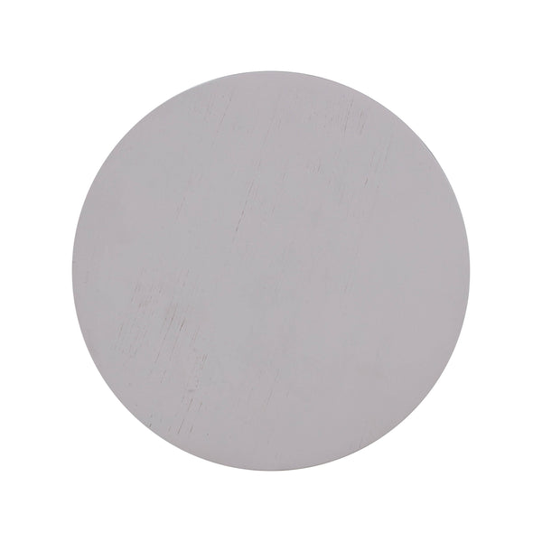 TOV Furniture Morse Wooden Accent Table White 14"W x 14"D x 21.3"H