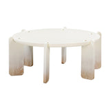 TOV Furniture Gloria Oak Coffee Table Cream 35.4"W x 35.4"D x 15.8"H