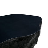 TOV Furniture Crag Concrete Coffee Table Black 56"W x 31"D x 15"H