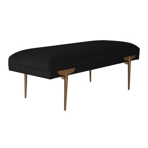 Brno Velvet Bench Black TOV-OC6209