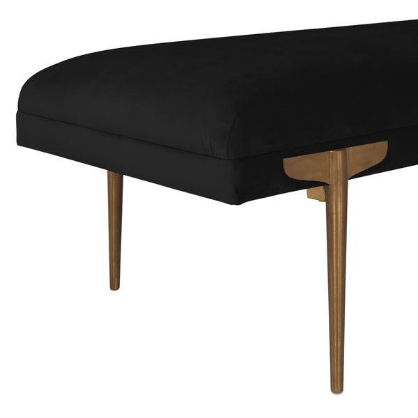 Brno Velvet Bench Black TOV-OC6209
