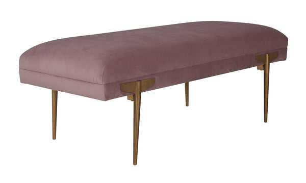 Brno Mauve Velvet Bench