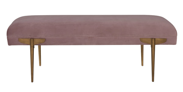 Brno Mauve Velvet Bench