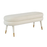 Betty Velvet Bench Cream TOV-OC68125