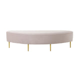 Bianca Blush Velvet Queen Bench