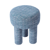 TOV Furniture Claire Knubby Stool Teal 14"W x 14"D x 17"H