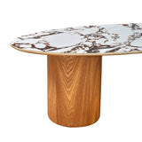 TOV Furniture Tamara Ceramic Oval Coffee Table  