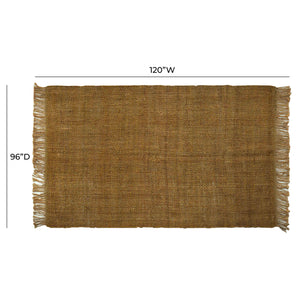 TOV Furniture Mata Light Brown 8' x 10' Area Rug Natural 96"W x 120"D x 0.4"H