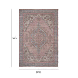 TOV Furniture Madra Blush Tone 5' x 8' Area Rug Multi,Rust 60"W x 96"D x 0.5"H