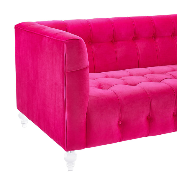 Bea Pink Velvet Sofa