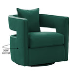 Kennedy Forest Green Swivel Chair