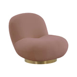 Emily Mauve Velvet Swivel Chair