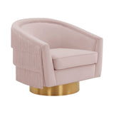 Flapper Blush Swivel Chair