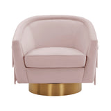 Flapper Blush Swivel Chair