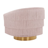 Flapper Blush Swivel Chair