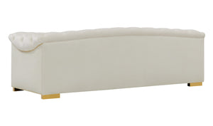 Farah Cream Velvet Sofa
