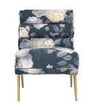 Kelly Floral Velvet Chair