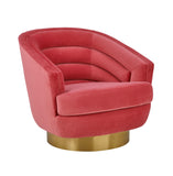 Canyon Hot Velvet Swivel Chair