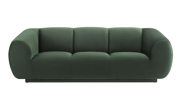 Emmet Forest Green Velvet Sofa