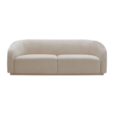 Yara Pleated Velvet Sofa Beige TOV-S6457